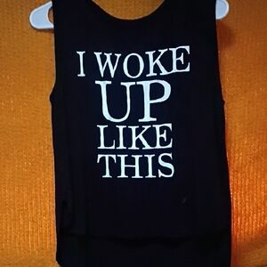 Love Nation Black Top with Pink Accents